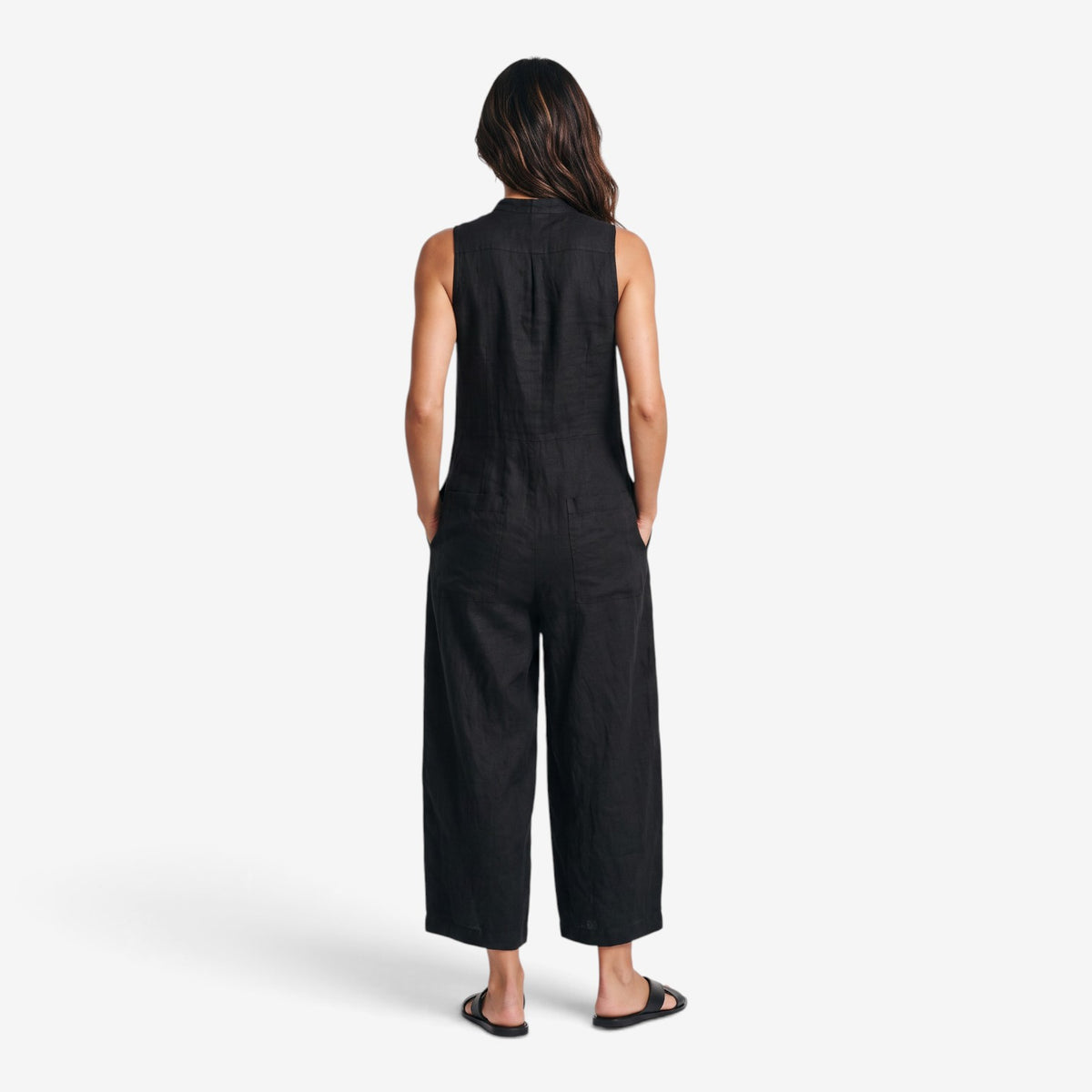 Mono Largo de Lino sin Mangas para Mujer