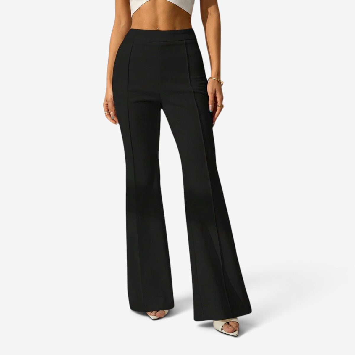 Pantalón Clásico de Cintura Alta para Mujer