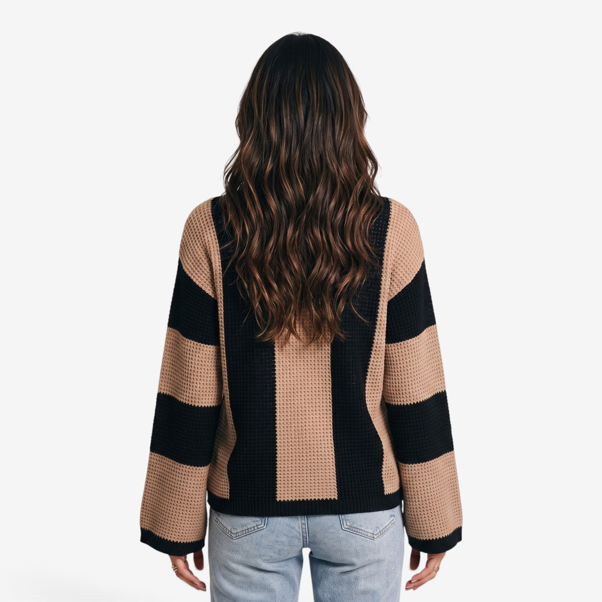 Jersey de Punto con Rayas Anchas