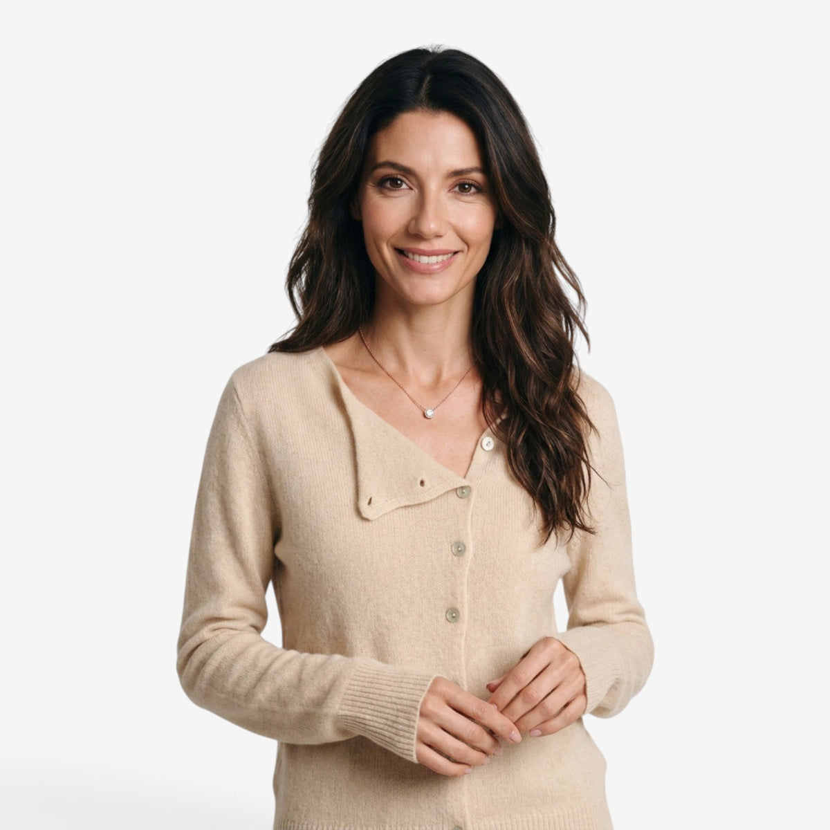 Cárdigan de Punto con Botones para Mujer