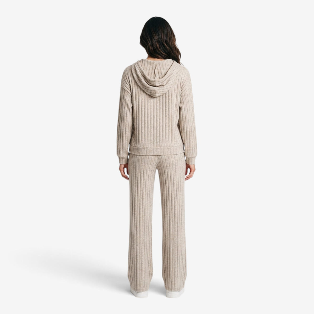 Conjunto de Punto Acanalado para Mujer