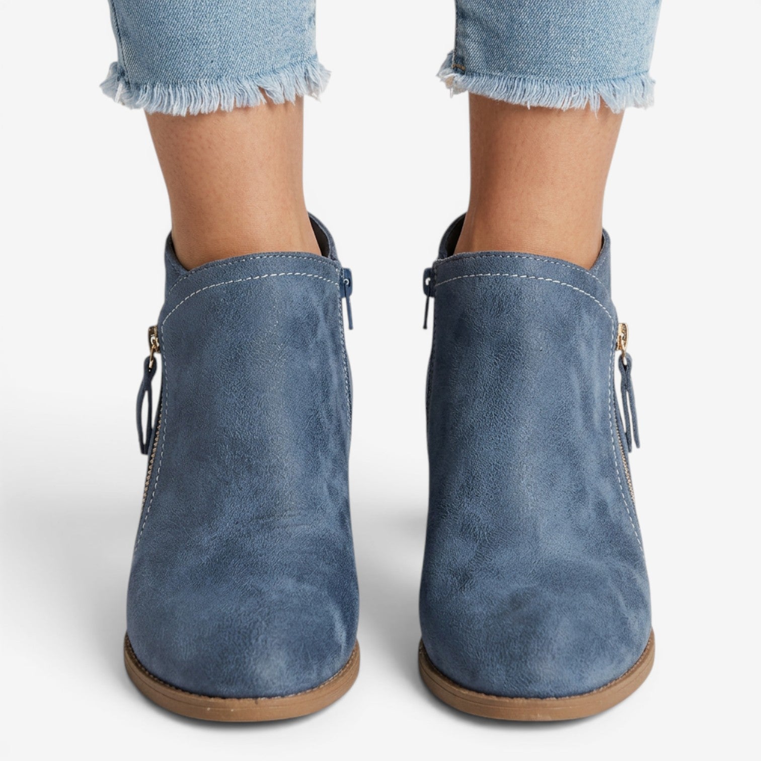 Botines de Ante con Cuña para Mujer