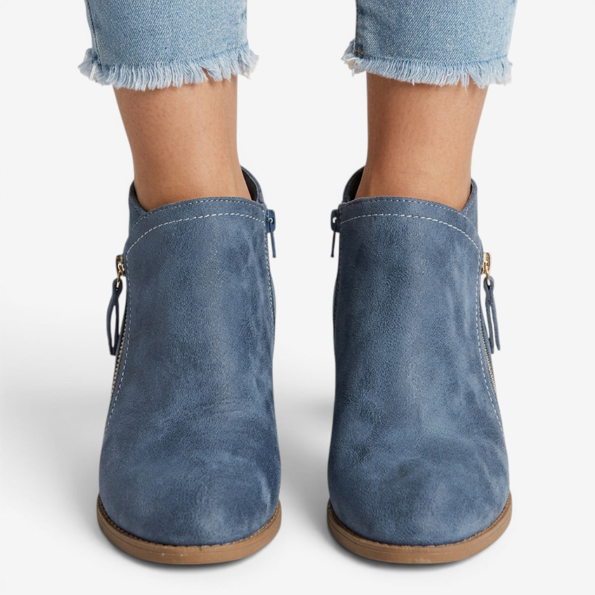 Botines de Ante con Cuña para Mujer