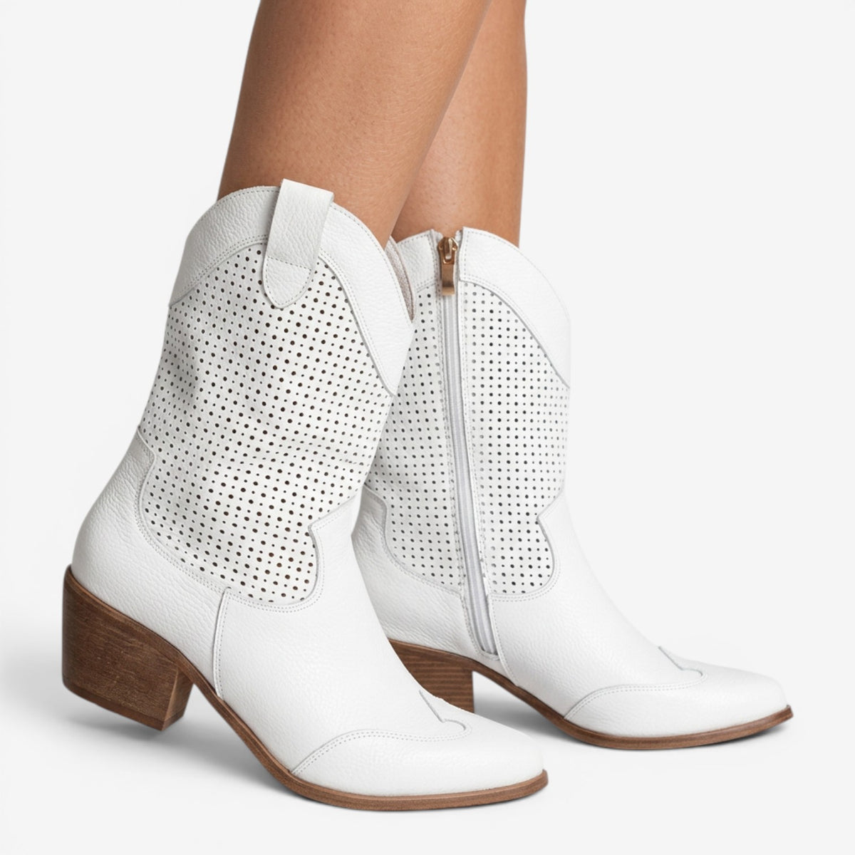 Botines de Ante con Tacón Medio