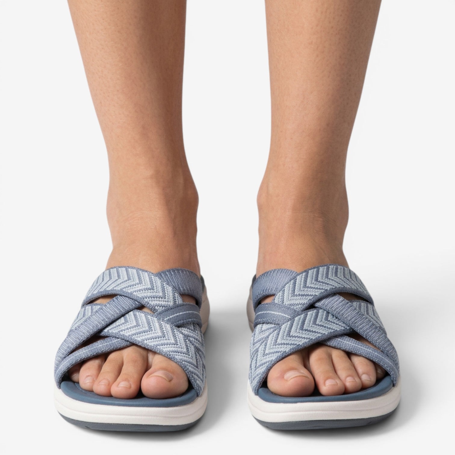Sandalias de Cuña con Tiras Cruzadas para Mujer