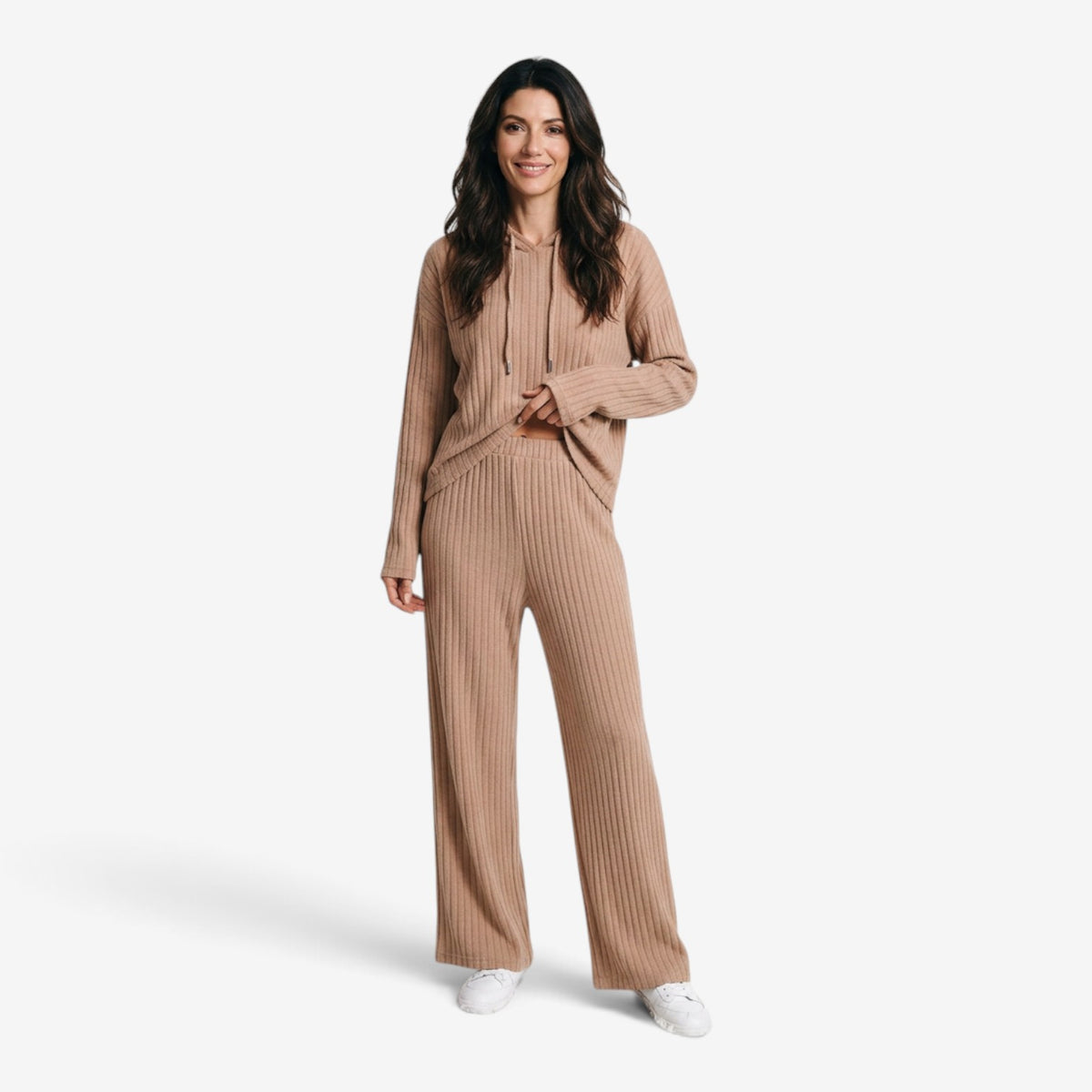 Conjunto de Punto Acanalado para Mujer