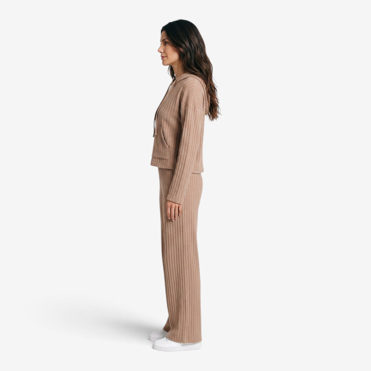 Conjunto de Punto Acanalado para Mujer