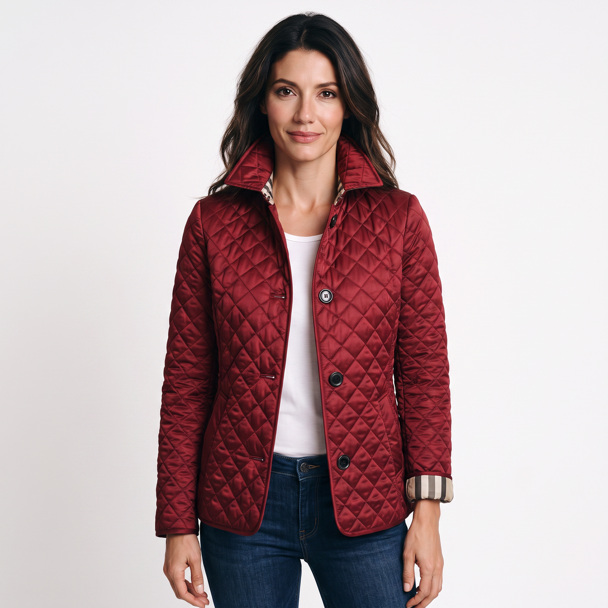 Chaqueta Acolchada Entallada para Mujer