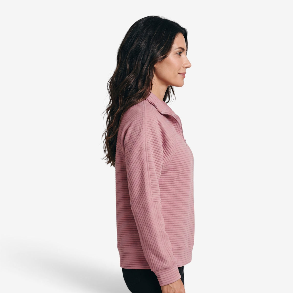 Sudadera con Cuello Alto y Cremallera