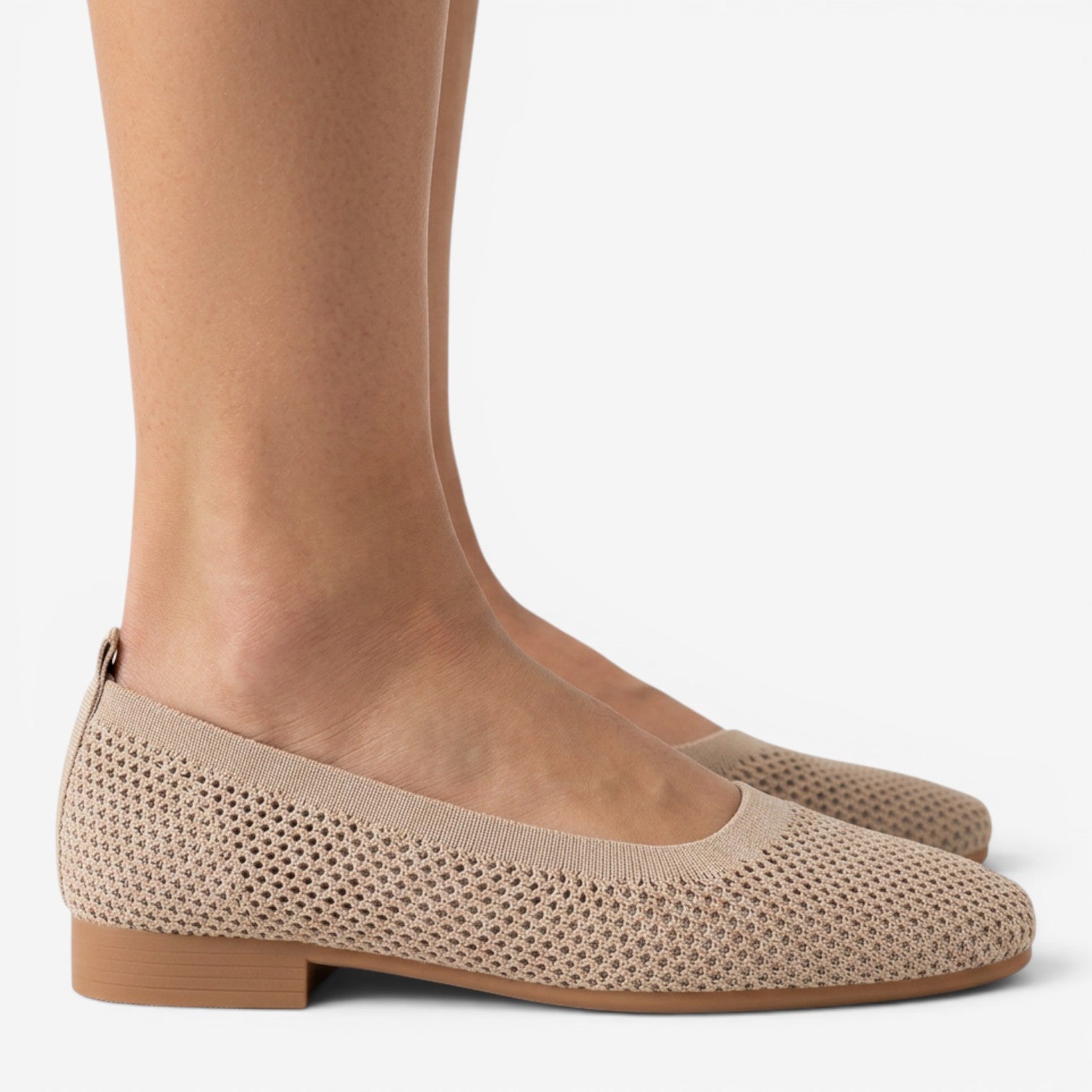 Mocasines de Malla con Punta Cuadrada para Mujer