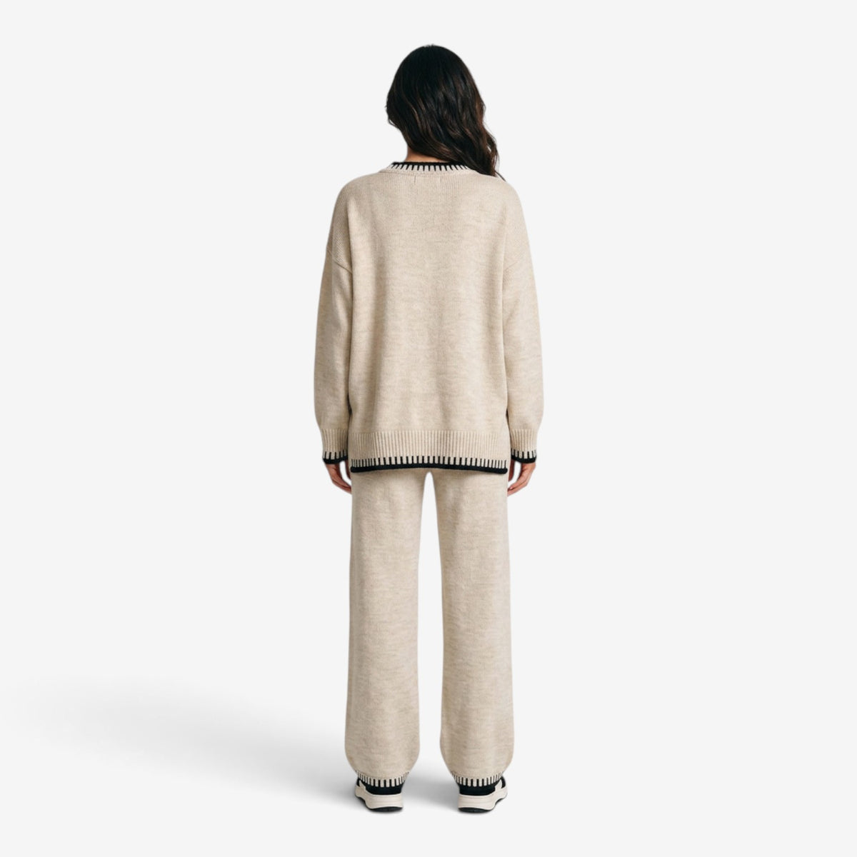 Conjunto de Punto de Dos Piezas para Mujer