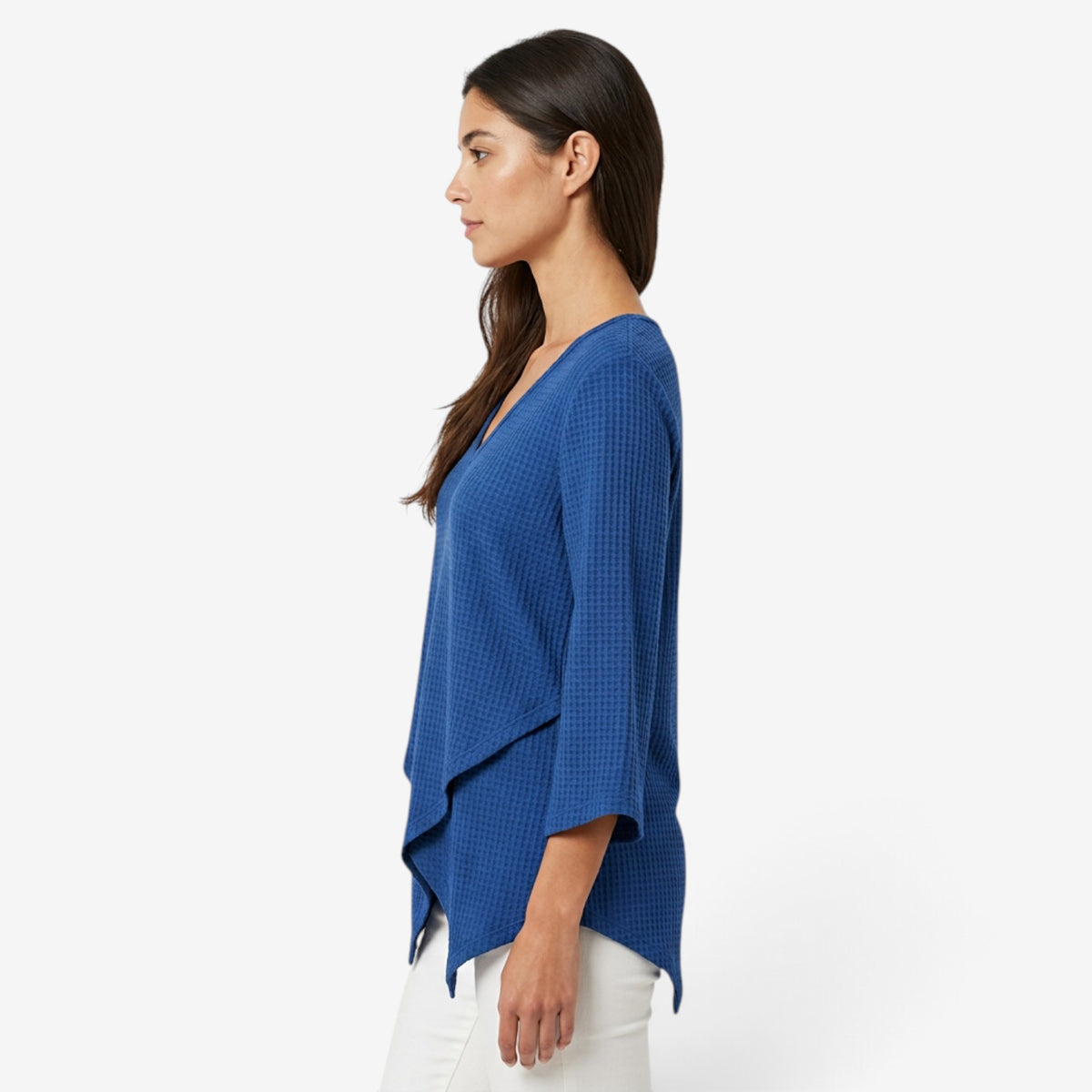 Top Asimétrico con Textura Gofrada para Mujer