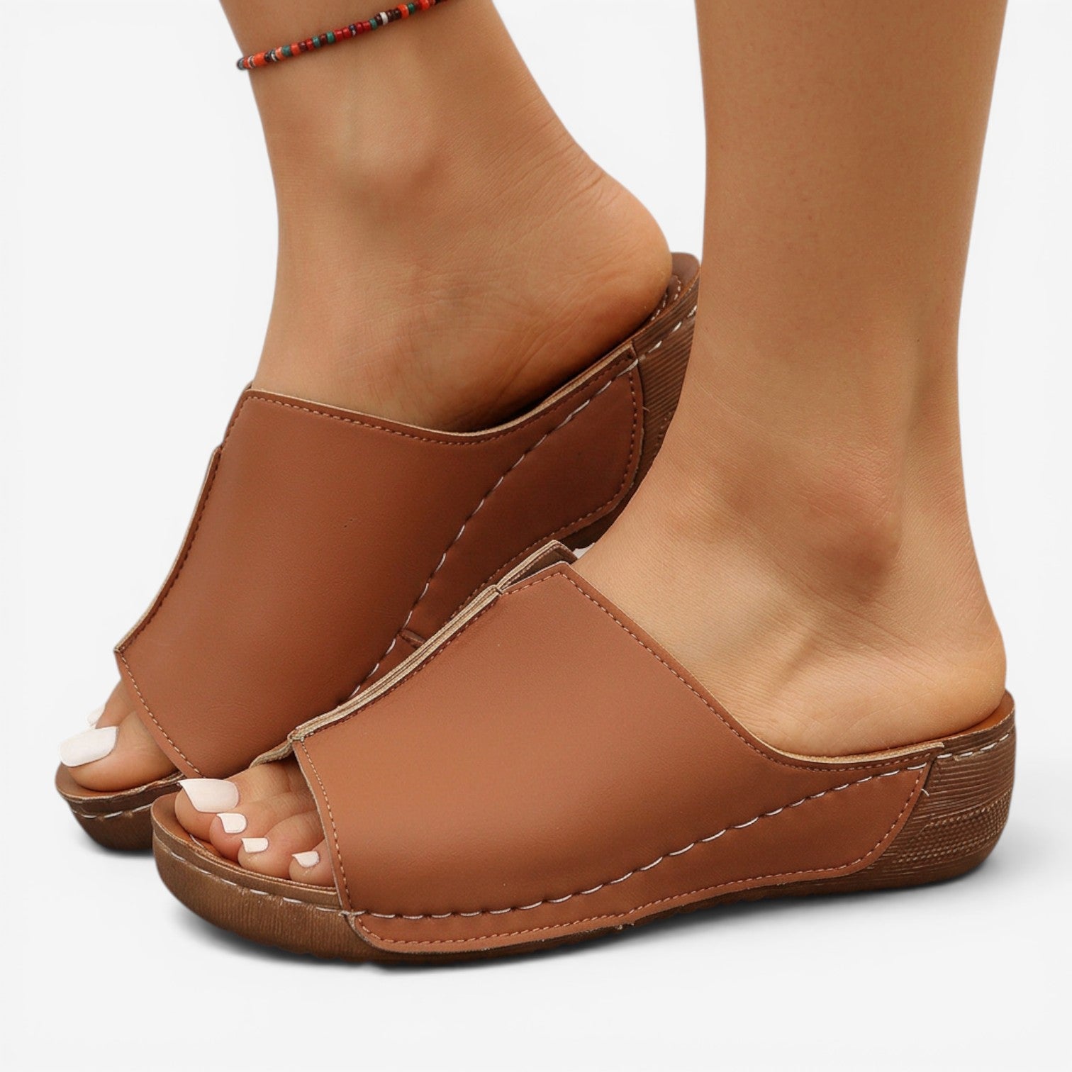 Sandalias de Cuña Peep Toe para Mujer