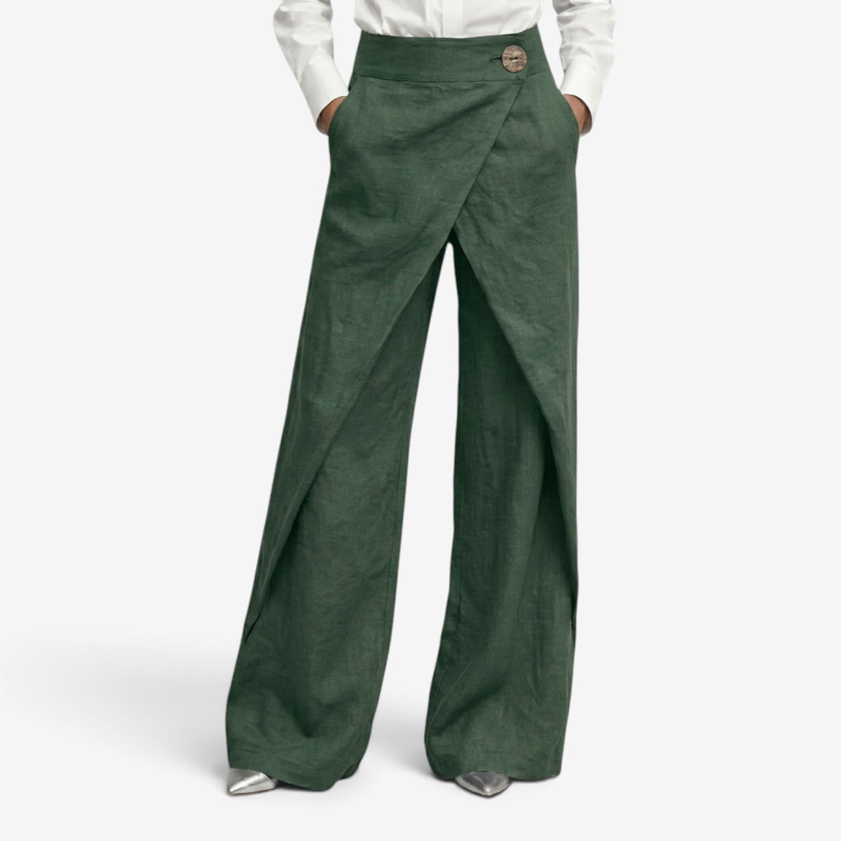 Pantalón Elegante de Pierna Recta para Mujer