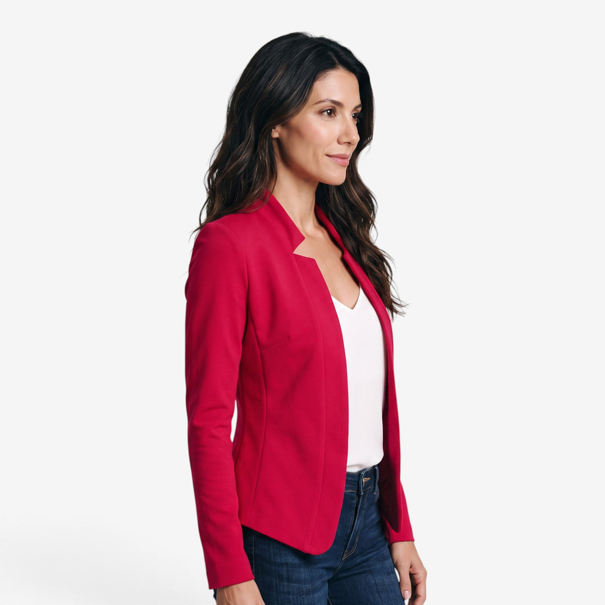 Blazer Entallada de Manga Larga para Mujer