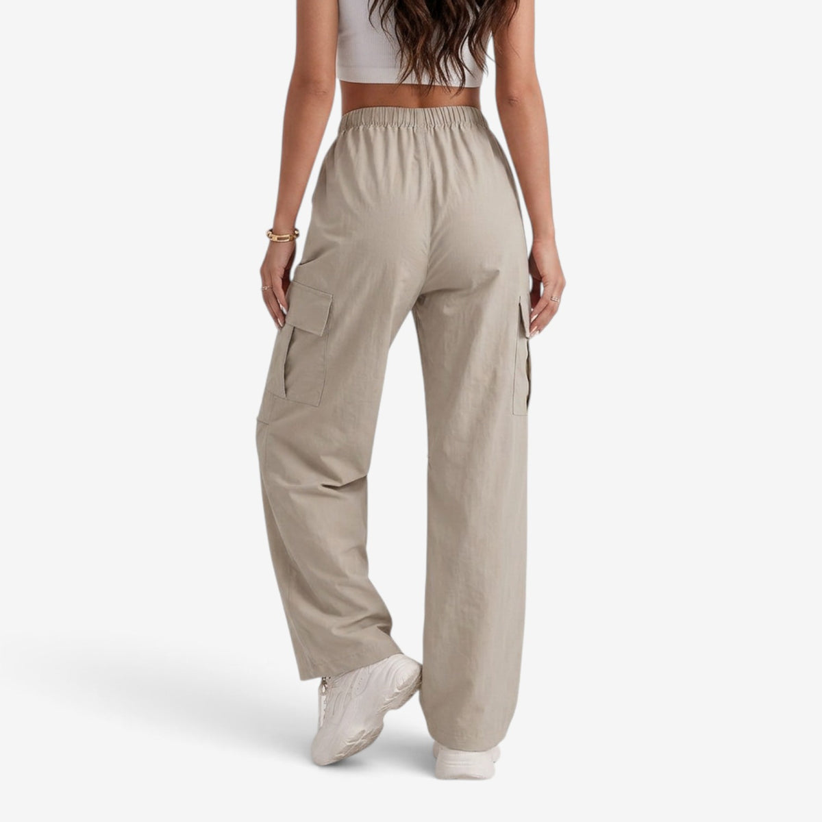 Pantalón Cargo de Pierna Recta para Mujer