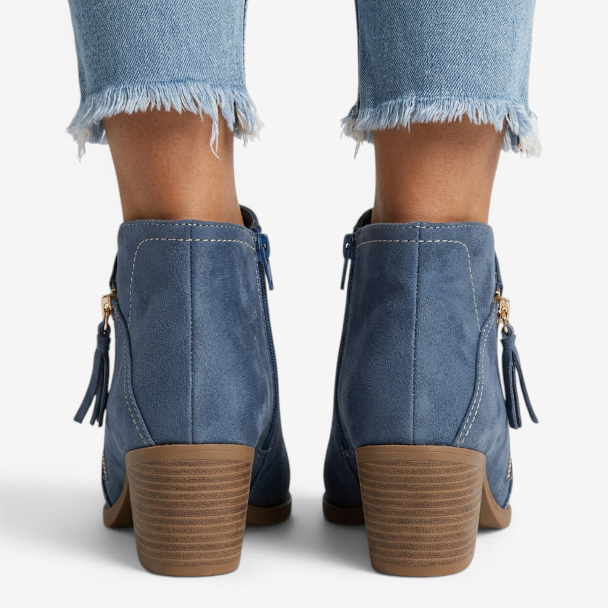 Botines de Ante con Cuña para Mujer