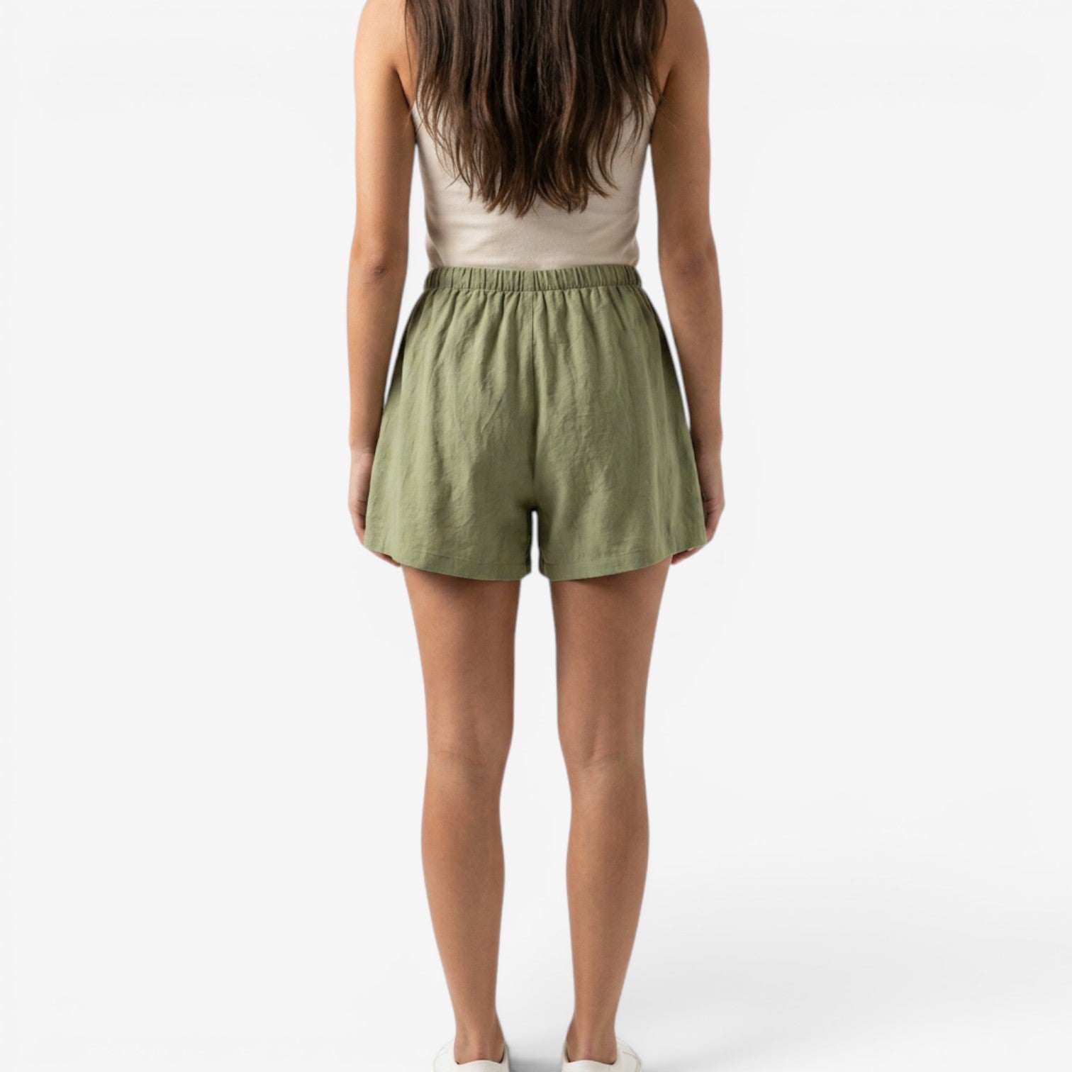 Pantalón Corto de Lino Mujer