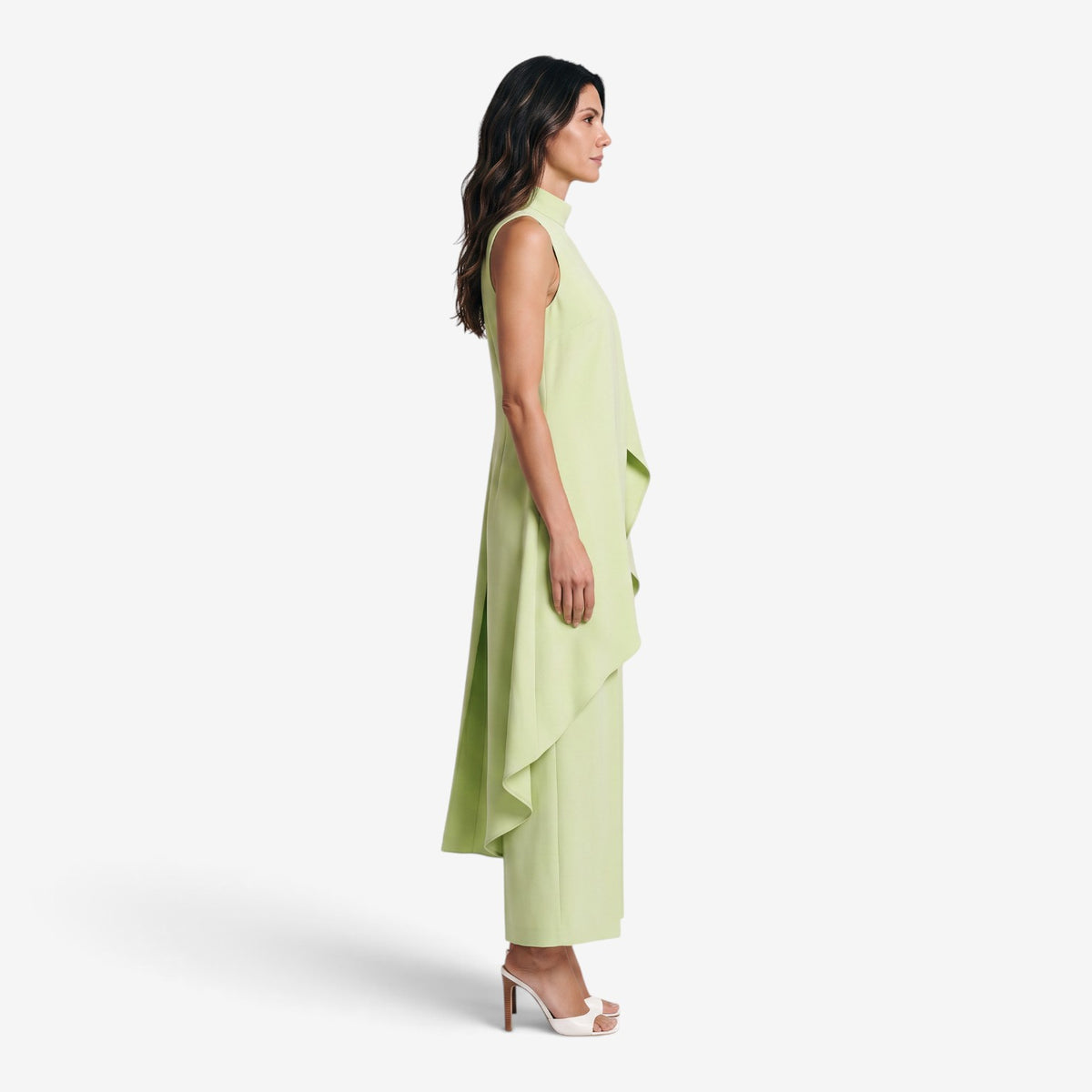 Conjunto Asimétrico con Pantalón Palazzo para Mujer