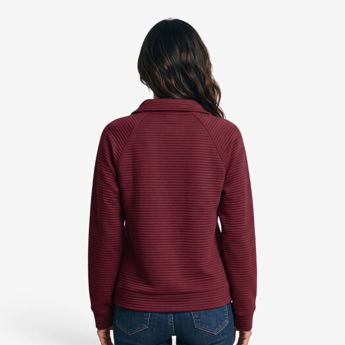 Sudadera con Cuello Alto y Cremallera