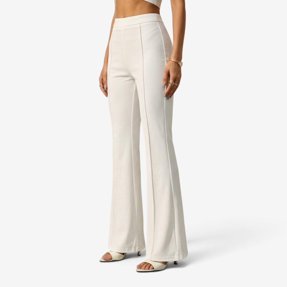 Pantalón Clásico de Cintura Alta para Mujer