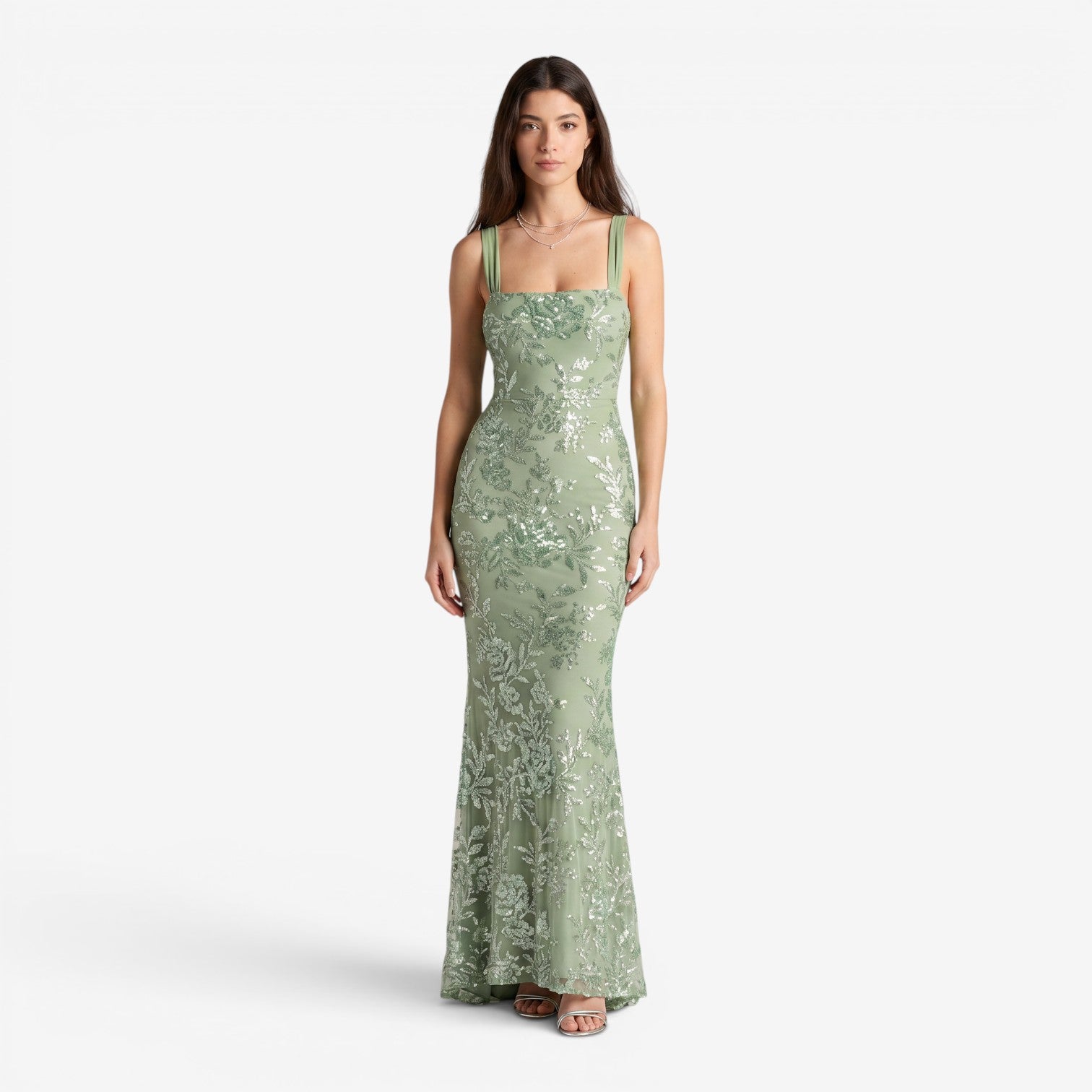 Vestido Bandeau con Abertura