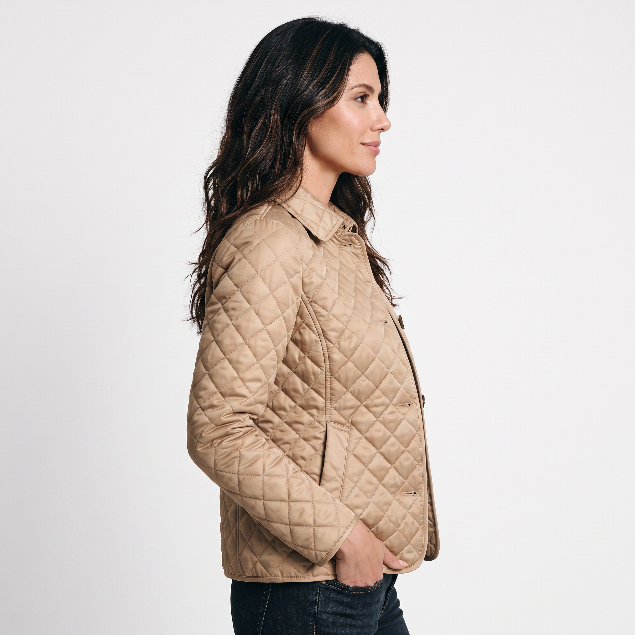 Chaqueta Acolchada Entallada para Mujer