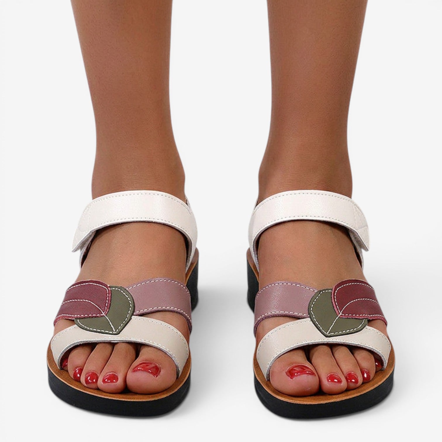 Sandalias de Plataforma con Velcro para Mujer