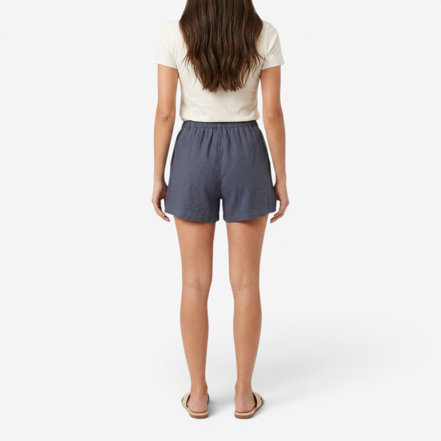 Pantalón Corto de Lino Mujer