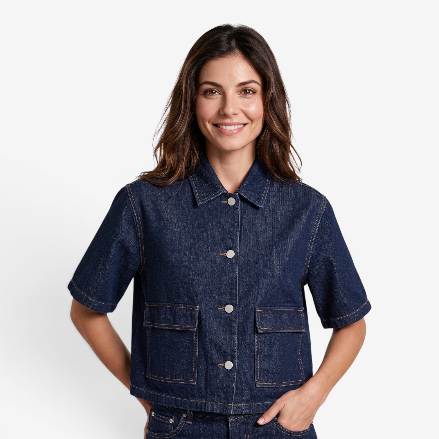 Chaqueta Vaquera Corta para Mujer