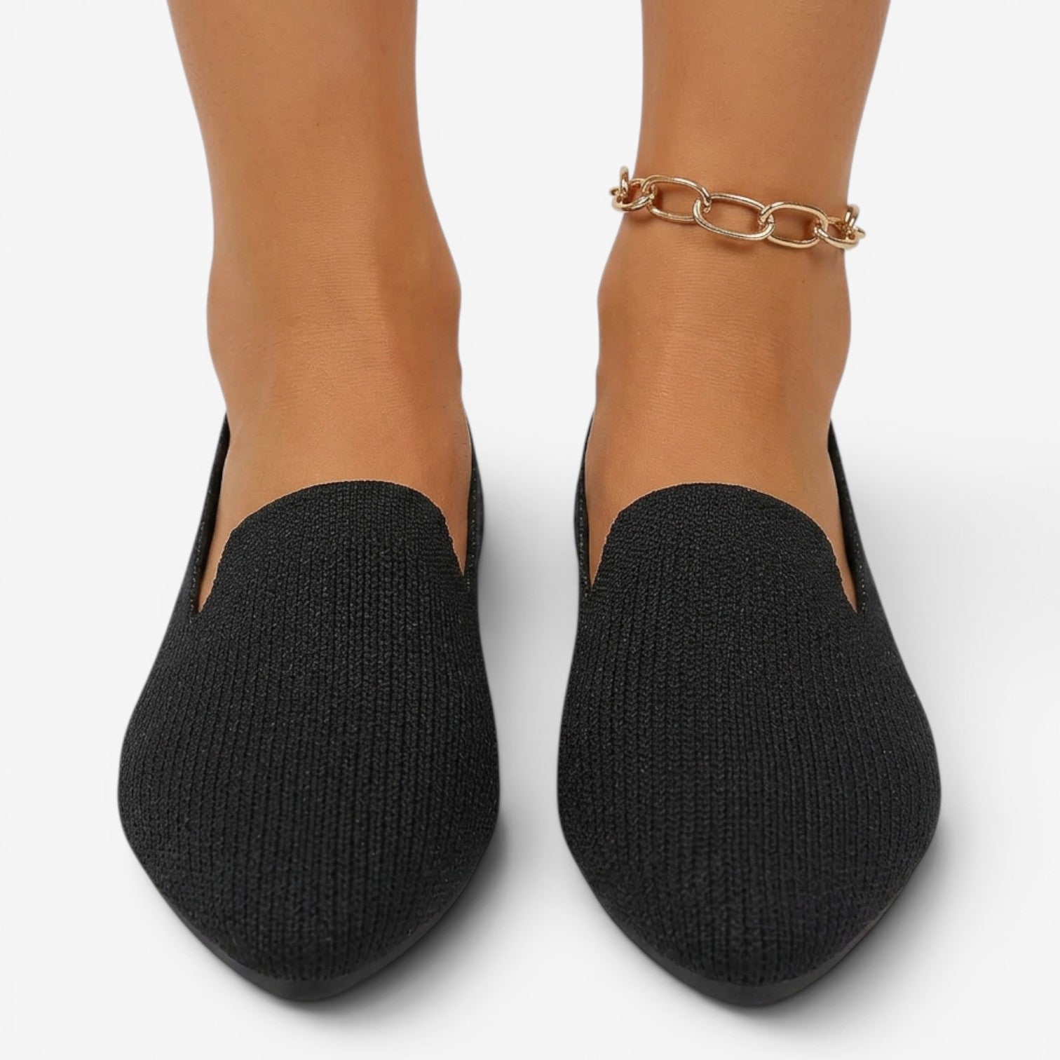 Mocasines de Malla con Punta Fina para Mujer