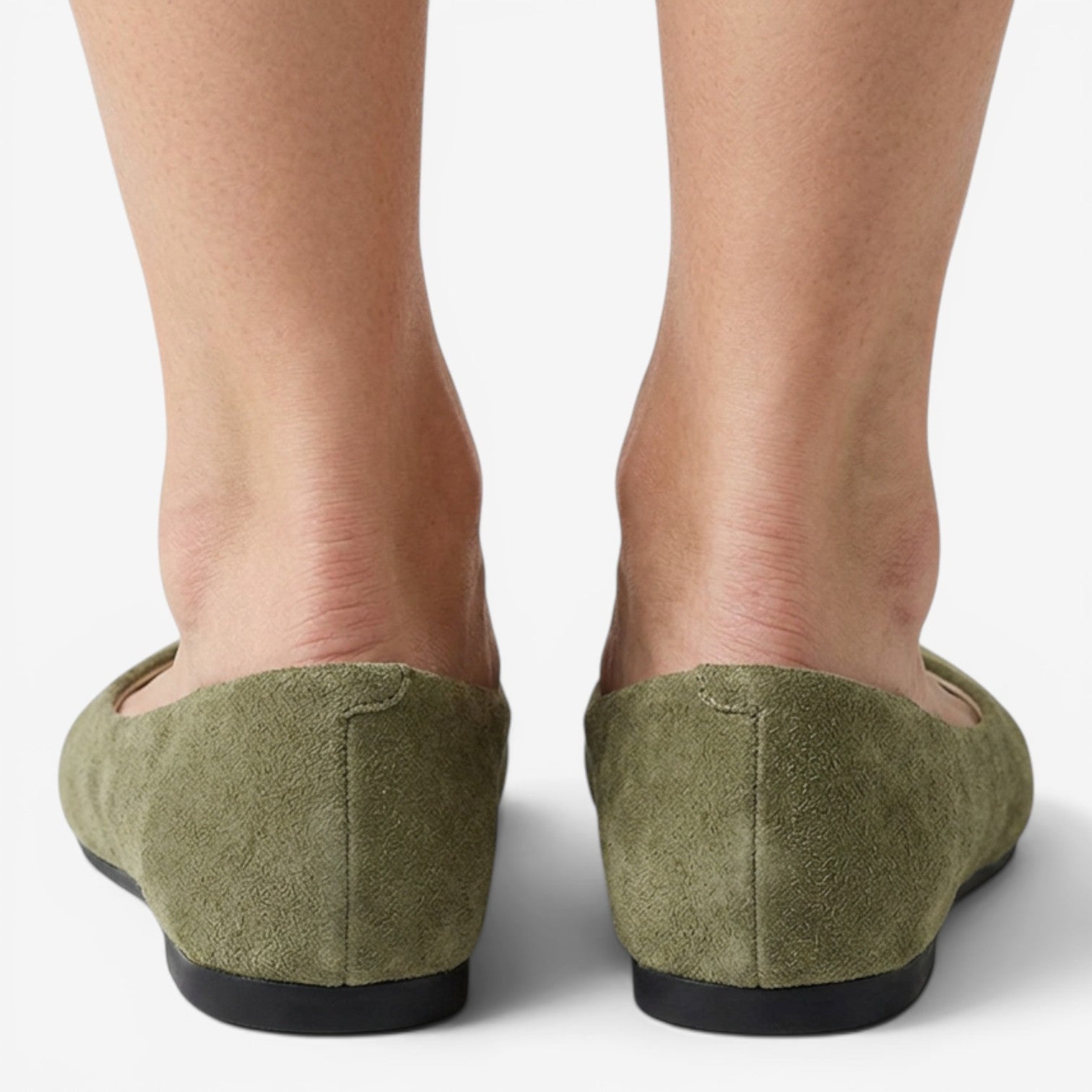 Mocasines de Ante con Punta Cuadrada para Mujer