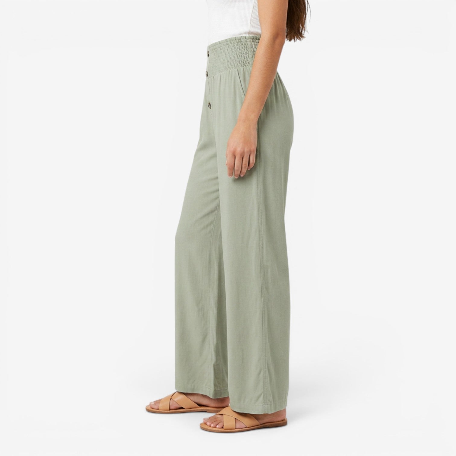 Pantalón de Lino Pierna Ancha