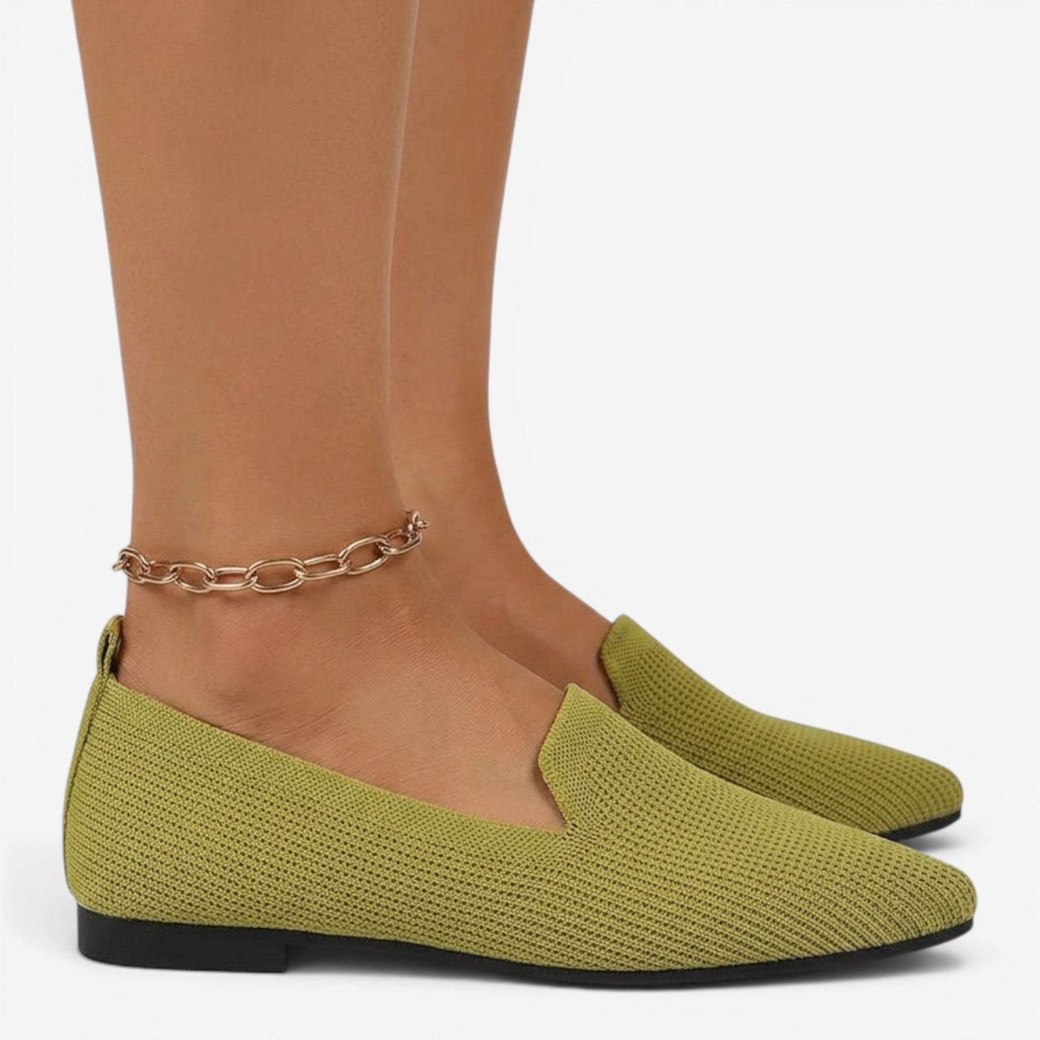 Mocasines de Malla con Punta Fina para Mujer
