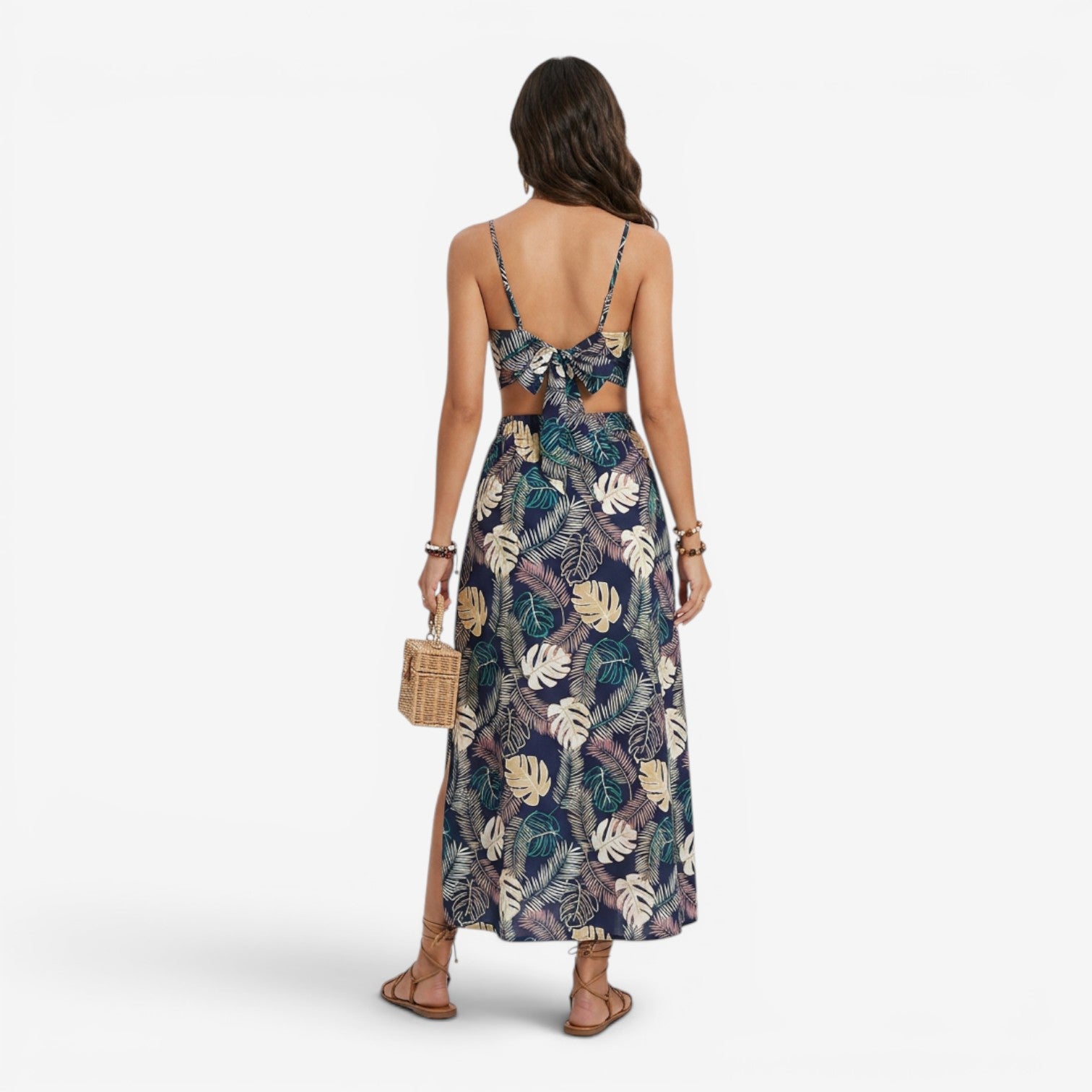 Conjunto Top y Falda con Abertura para Mujer