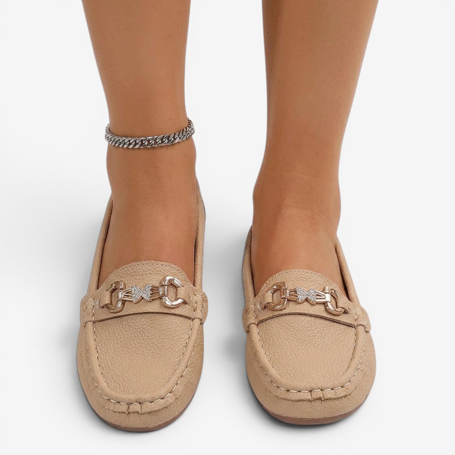 Mocasines Planos de Punta Redonda para Mujer