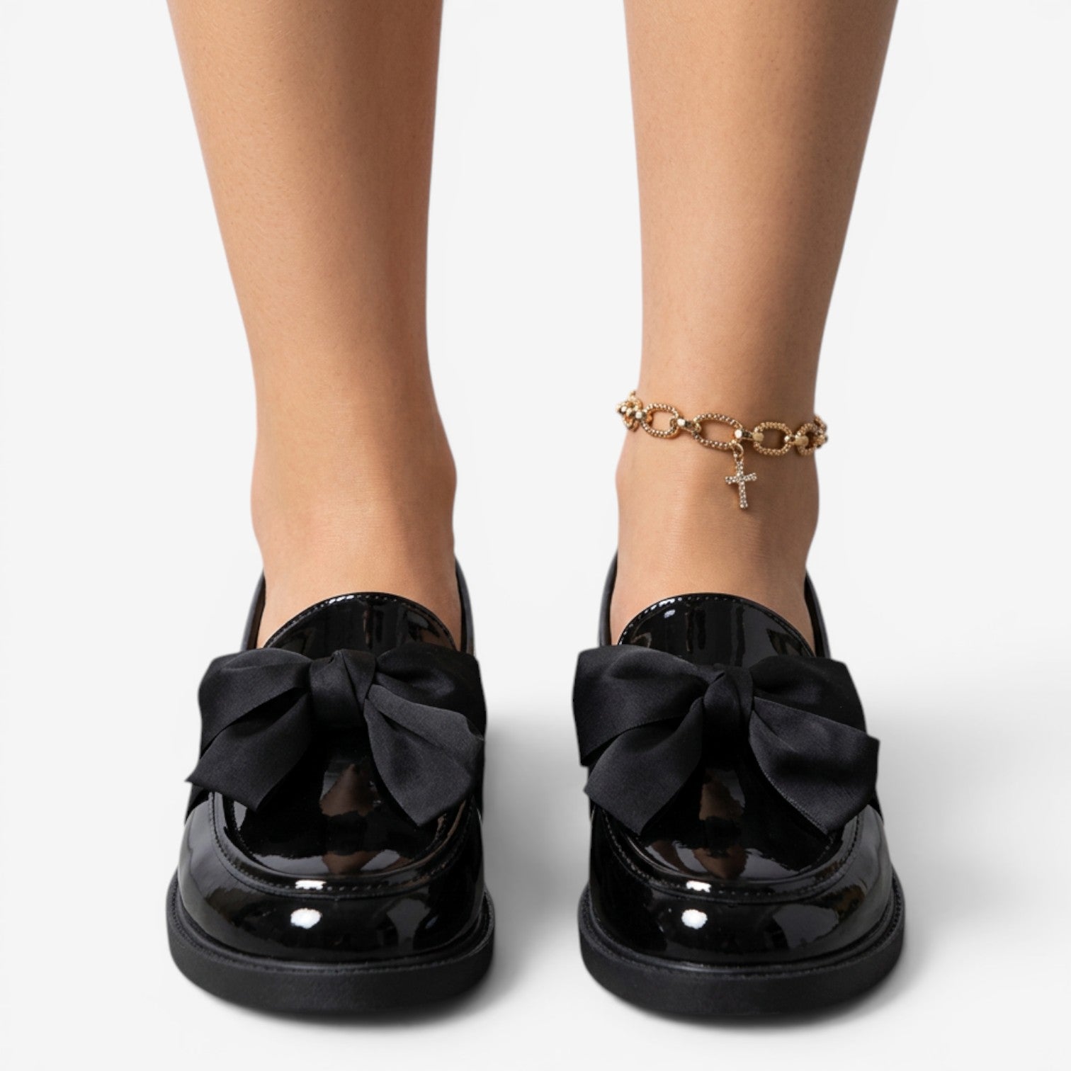 Mocasines con Lazo y Plataforma para Mujer