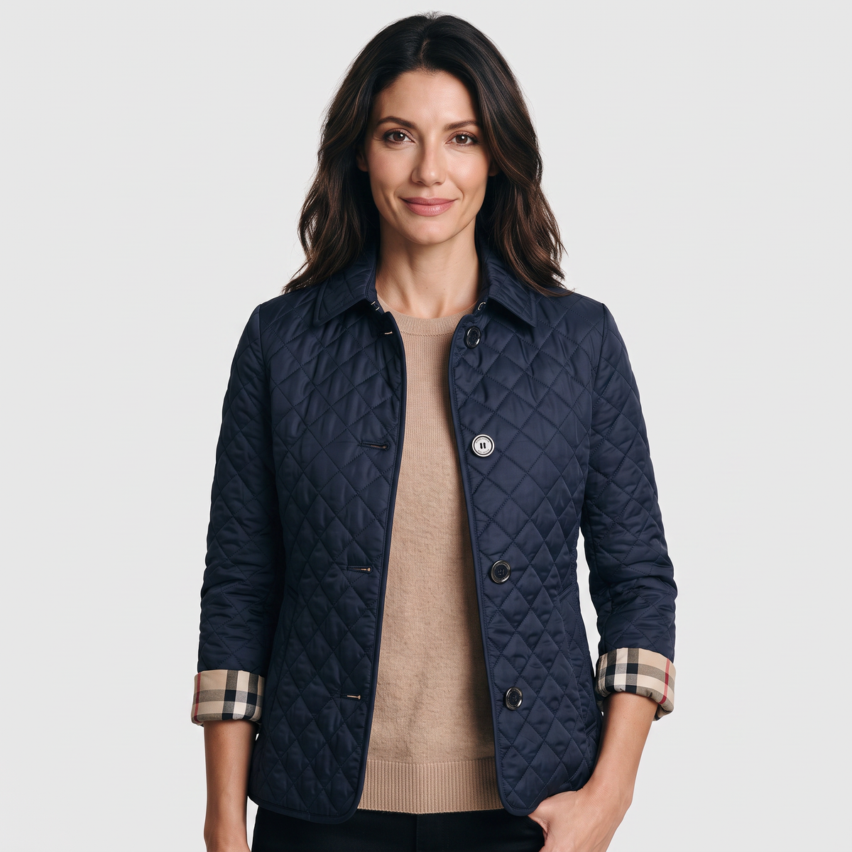 Chaqueta Acolchada Entallada para Mujer