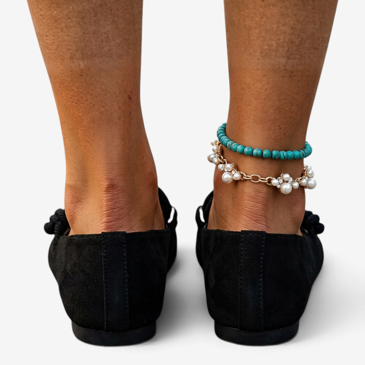 Zapatos Planos de Ante con Cordones para Mujer