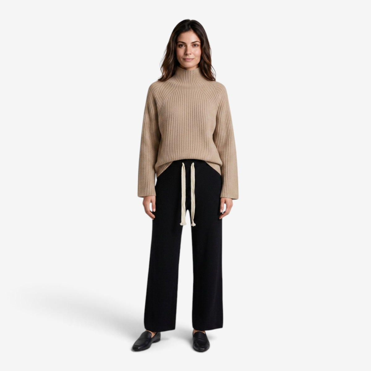 Conjunto de Jersey y Pantalón Ancho para Mujer