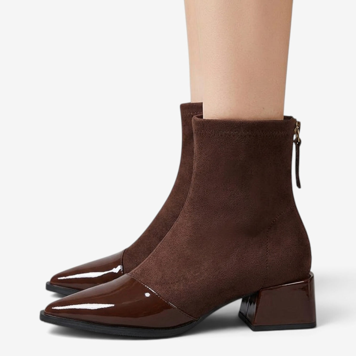 Botines de Punta Fina con Tacón para Mujer