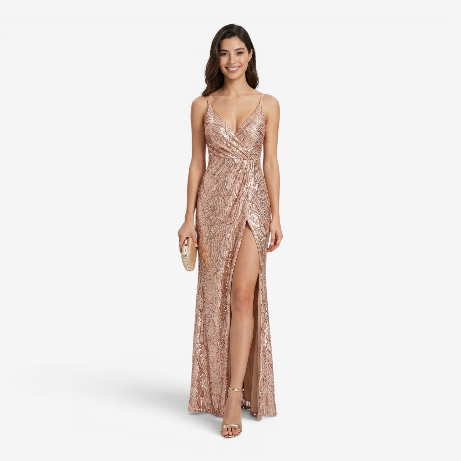 Vestido Maxi con Lentejuelas
