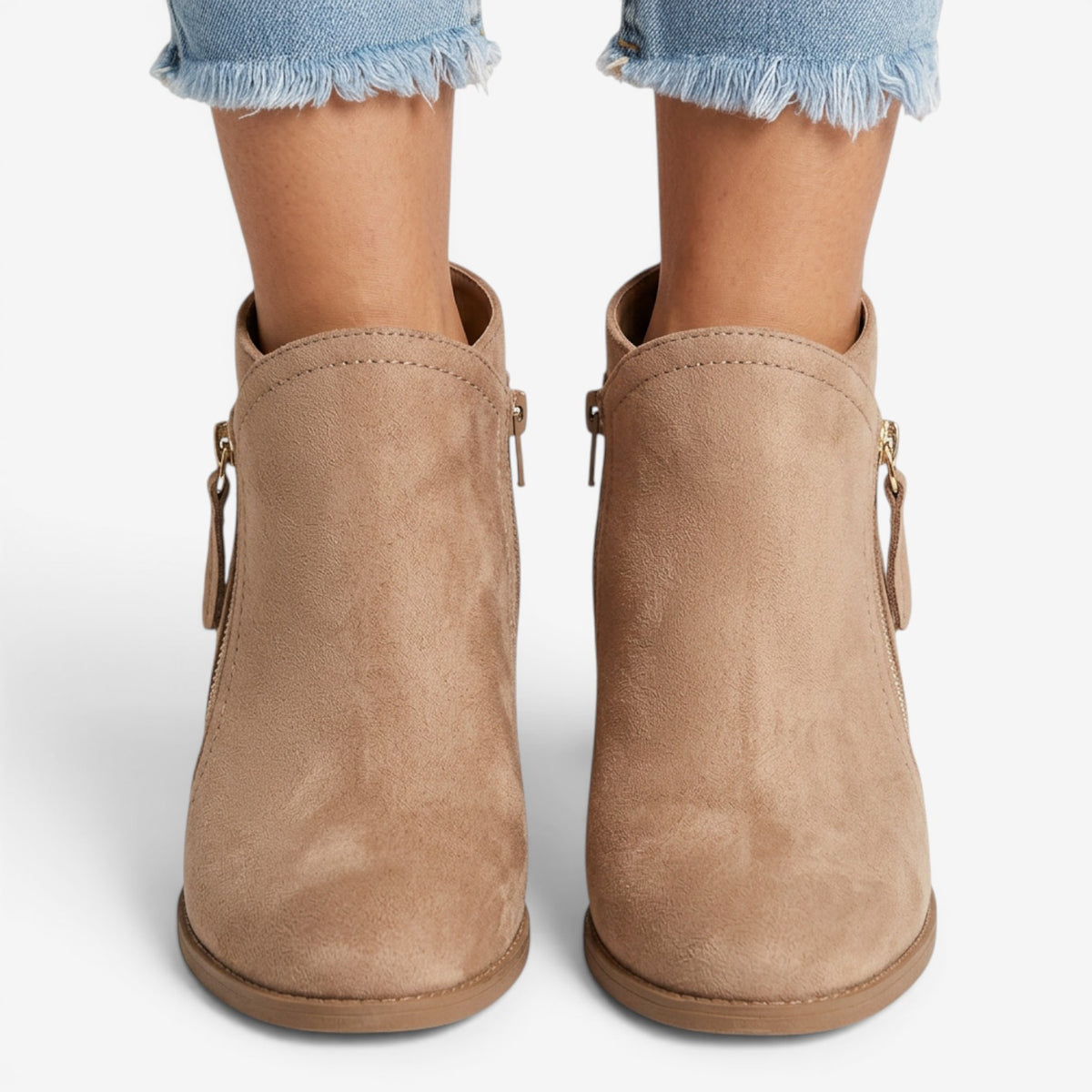 Botines de Ante con Cuña para Mujer