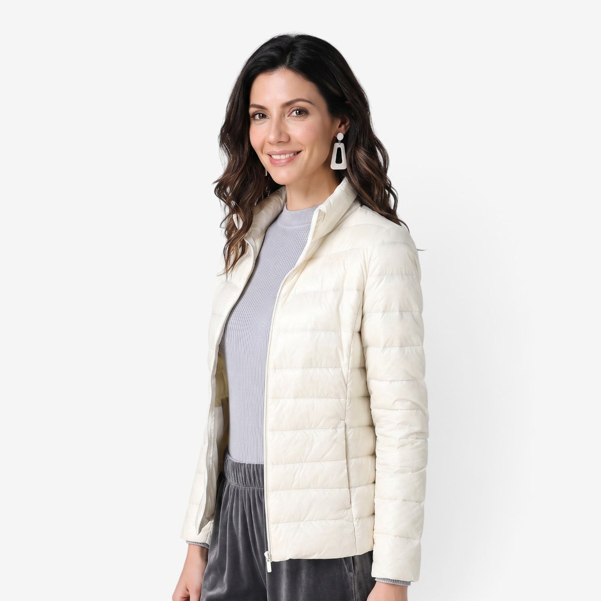 Chaqueta Acolchada Corta para Mujer
