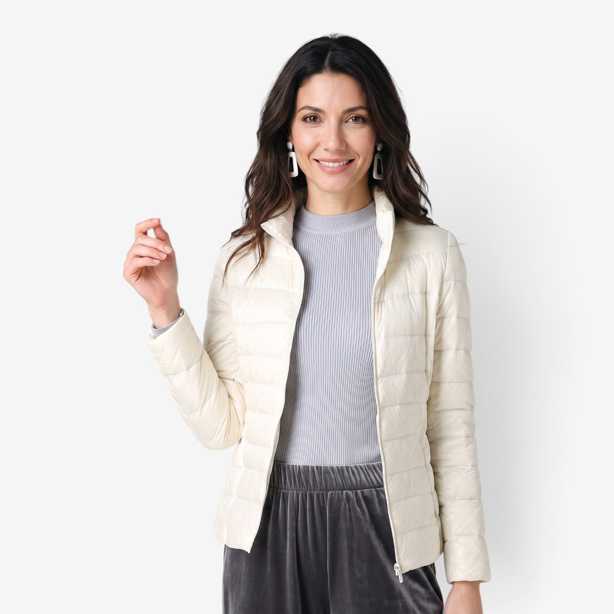 Chaqueta Acolchada Corta para Mujer