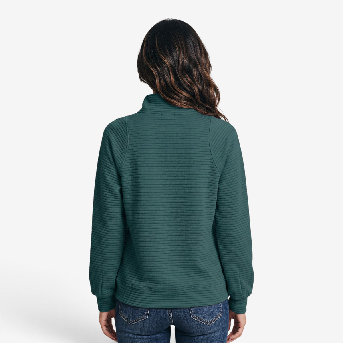 Sudadera con Cuello Alto y Cremallera