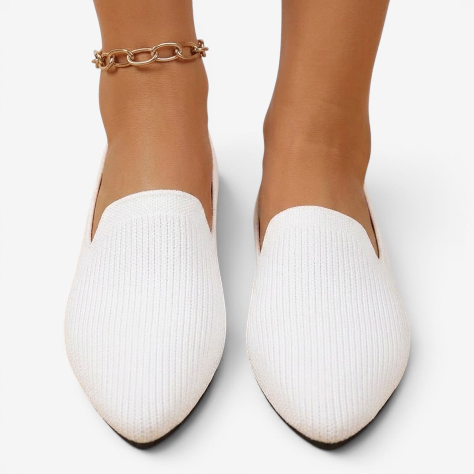 Mocasines de Malla con Punta Fina para Mujer