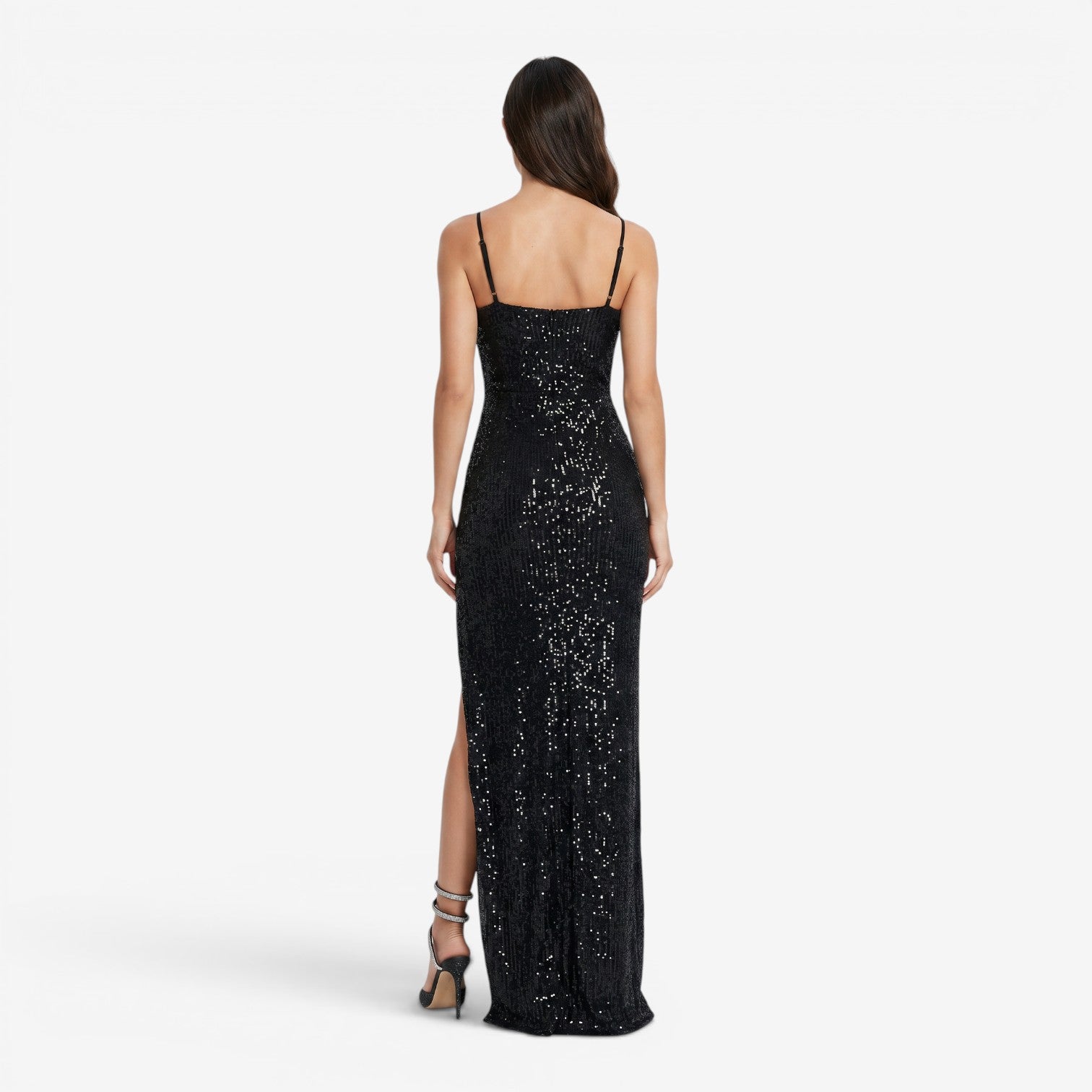 Vestido Maxi con Lentejuelas