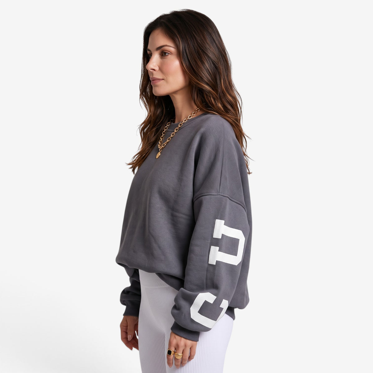 Sudadera Oversize con Estampado para Mujer