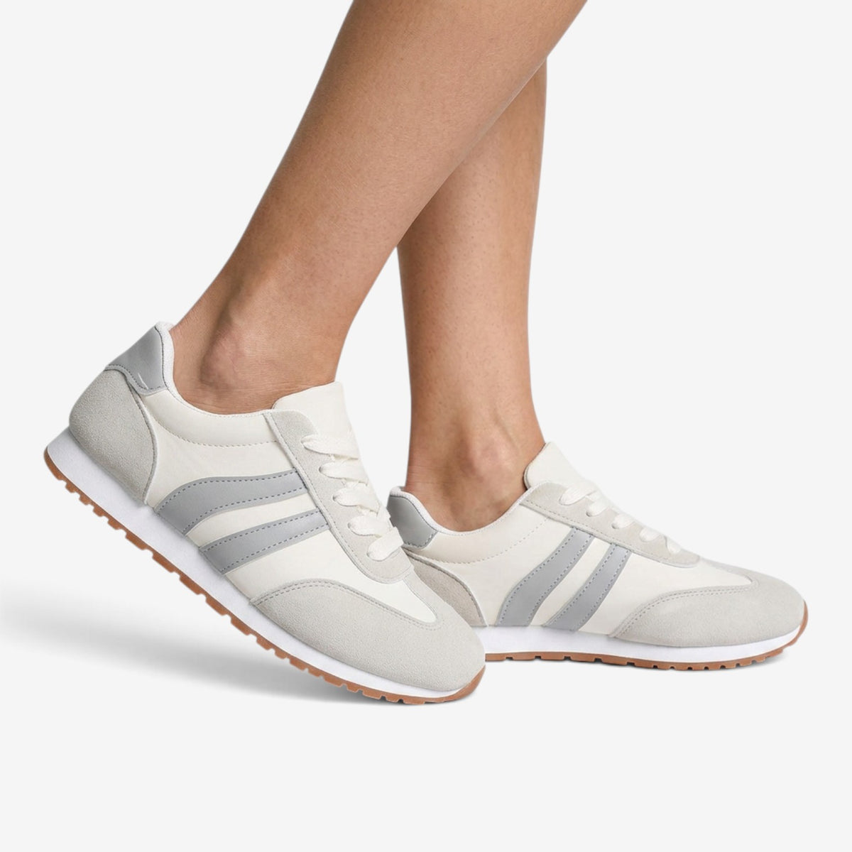Zapatillas Retro con Rayas para Mujer